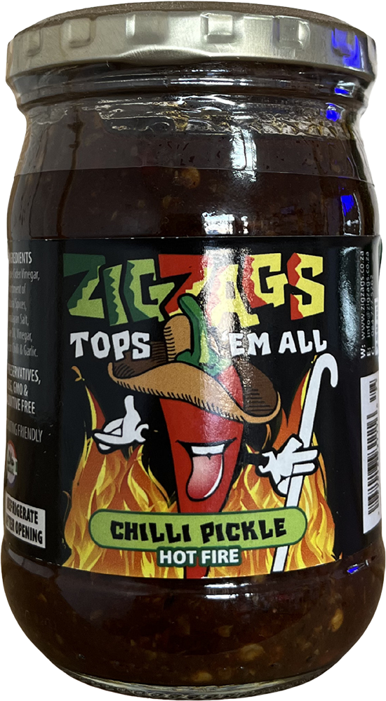 ZigZags Tops em All, Chilli Pickle, Hot Fire