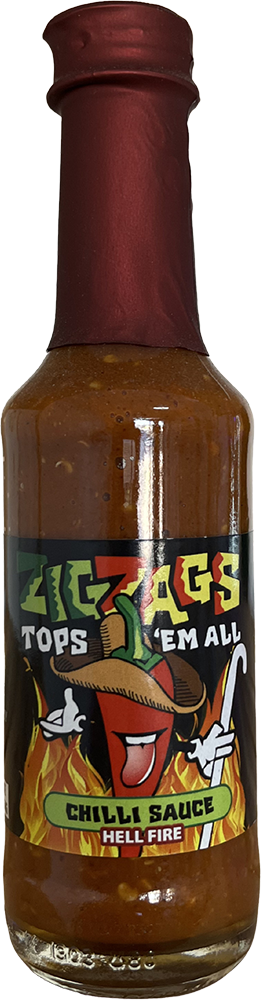 ZigZags Tops em All, Chilli Sauce, Hell Fire